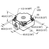 Turck NI50-CP80-FZ3X2/S10 13416 Inductive Sensor