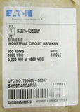 Eaton KD-PV Solar PV Gard Breaker 4P 350A 50° 1000VDC KDPV4350 W