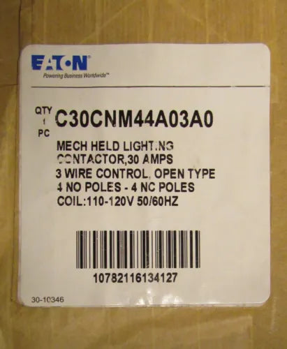 Eaton C30CNM44A03A0 Mechanically Held Lighting Contactor