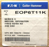 Eaton EOP6T11K 240 VAC R Frame Type RD RGH Breaker Motor Operator