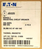 Eaton Cutler Hammer JD2225 2 Pole 225 AMP Type JD Circuit Breaker