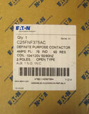 Eaton Cutler Hammer C25FNF375AC 3 Pole 104V 120V 75 Amp DP Contactor C25FNF375