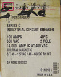 Cutler Hammer FDB2100S22 Type FDB Circuit Breaker 48-127VAC 48-60VDC Shunt