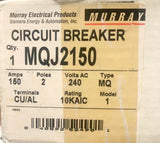 Siemens MURRAY MQJ2150 2 Pole 150 AMP Type MQ Circuit Breaker 10 KAIC