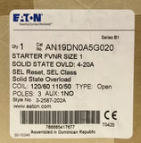 Eaton AN19DN0A5G020 120 VAC Size 1 AN19DN0 Starter 4-20 AMP Electronic Overload