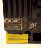 General Electric TED134090WL 3 Pole 90 AMP TED134090 Type TED Circuit Breaker