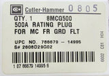 Cutler Hammer 8MCG500 MCG Breaker Rating Plug 500 Amp 2608D29G02