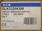 Eaton Cutler Hammer GLK3320KSM 3 Pole 320 Amp Circuit Breaker Switch 240-415 VAC