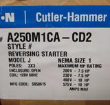 Eaton Cutler Hammer A250M1CACD2 Size 1 A250M1CA Reversing Starter 110/120V