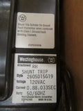 Westinghouse LB2400 LB Breaker 2 Pole 400 AMP 120V Shunt 68E6080