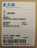 Eaton Cutler Hammer JW3160V Type JW 50° Circuit Breaker 3 Pole 125-160 Amp