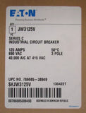 Eaton Cutler Hammer JW3125V Type JW 125 Circuit Breaker 3 Pole 100-125 Amp