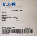 Eaton Cutler Hammer Gi3015 3 Pole 15 Amp Type Gi Universal Line Circuit Breaker