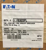 Eaton Cutler Hammer Westinghouse FB3020PL 3 Pole 15 AMP Type FB Circuit Breaker