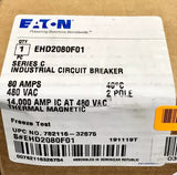 Eaton Cutler Hammer EHD2080F01 2Pole 80AMP Freeze Tested Circuit Breaker EHD2080