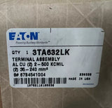 Eaton 3TA632LK PDG3X3TA630 LG LGH and Power Defense PDG3 Breaker Lug Kit