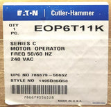 Eaton Cutler Hammer EOP6T11K 240 VAC R Frame Type RD RGH Breaker Motor Operator