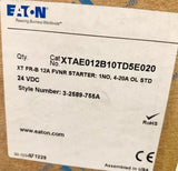 Eaton XTAE012B10TD5E020 24 VDC 12 AMP FVNR Starter 4-20 AMP Overload