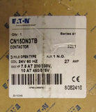 Eaton Cutler Hammer CN15DN3TB 24 volt 3 Pole 27 Amp CN15DN3 Size 1 contactor