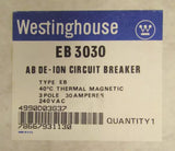 Westinghouse Type EB Circuit Breaker 3 Pole 30 Amp EB3030