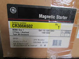 Genaral Electric G E CR306K602 Magnetic Starter nama size 1 2 pole 1 overload