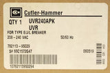 Eaton Cutler Hammer UVR240APK Type E J & L Breaker 240 VAC UVR Undervoltage