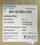 Siemens FURNAS Combination Starter 22-32 AMP 3RA1130 4EB34 0AK6