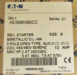 Eaton Cutler Hammer AE56BNS0CC 440/480v Reverse Starter Size B Coils