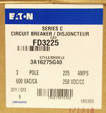 Eaton Cutler Hammer FD3225 3 Pole 225 AMP Type FD Circuit Breaker French