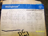 Westinghouse A201K2BS non reversing contactor size 2 2 pole model J 125V