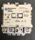 Westinghouse A201KABX 440 480 Size 00 A200 Contactor 9 AMP Model J 2 Pole