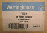 Westinghouse Type EB Circuit Breaker 3 Pole 15 Amp EB3015