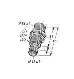 Turck BI8-M18K-AP6X-H1141 4615050 Inductive Sensor