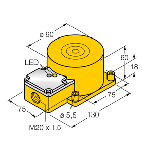 Turck NI60-K90SR-FZ3X2