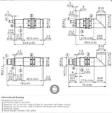 SICK VTF18-4P5812 Photoelectric proximity sensor PNP