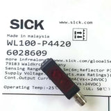 SICK WL100-P4429 Photoelectric Retro-reflective Sensor PNP