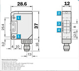 SICK WT170-P430 Photoelectric proximity sensor PNP