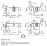 SICK VTF18-4P1712 Photoelectric proximity sensor PNP